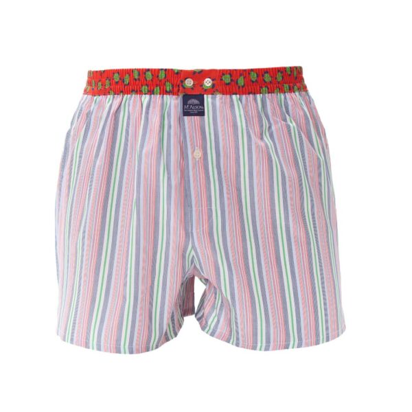 MC ALSON boxershort M5114 striped red and bleu - Afbeelding 3