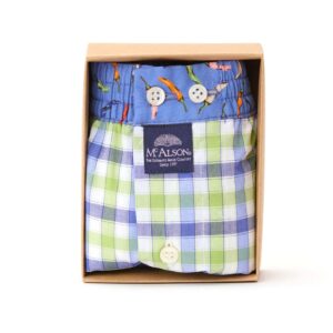 boxershort groen en blauw