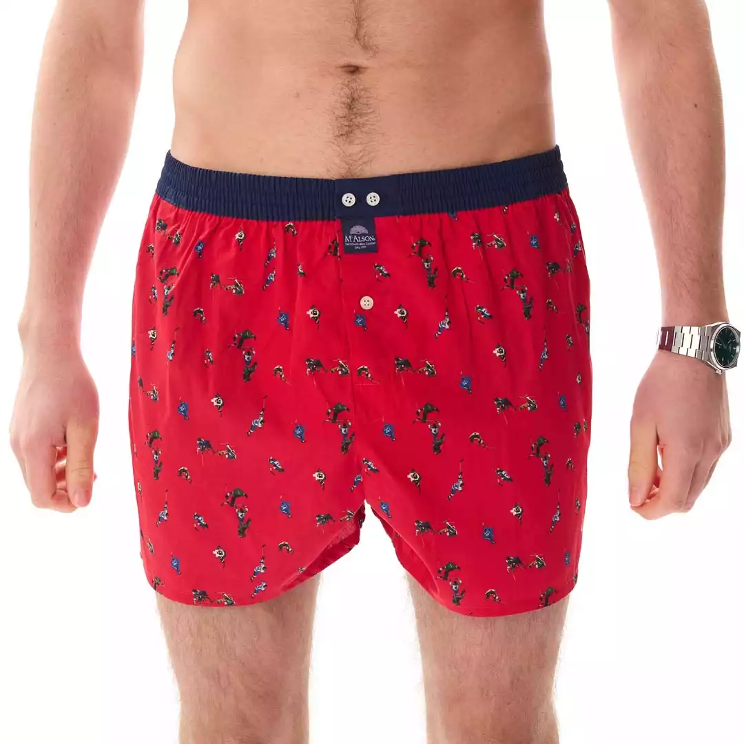 MC ALSON boxershort M5434 ijshockey rood - Afbeelding 3
