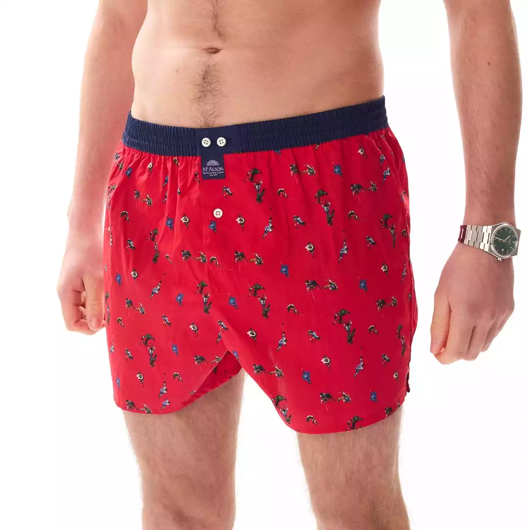 MC ALSON boxershort M5434 ijshockey rood - Afbeelding 4