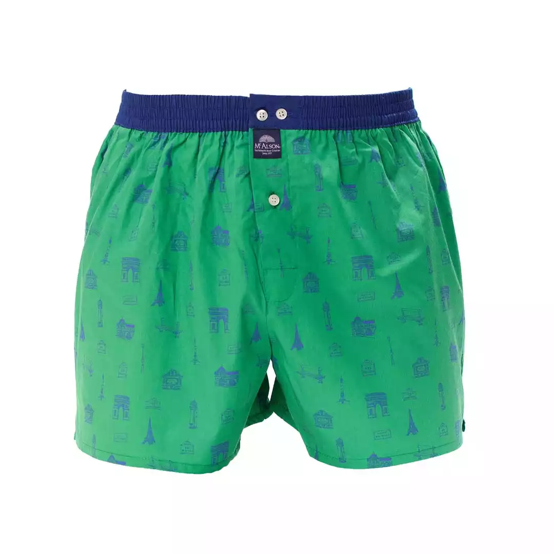 MC ALSON boxershort M5455 groen Parijs - Afbeelding 2