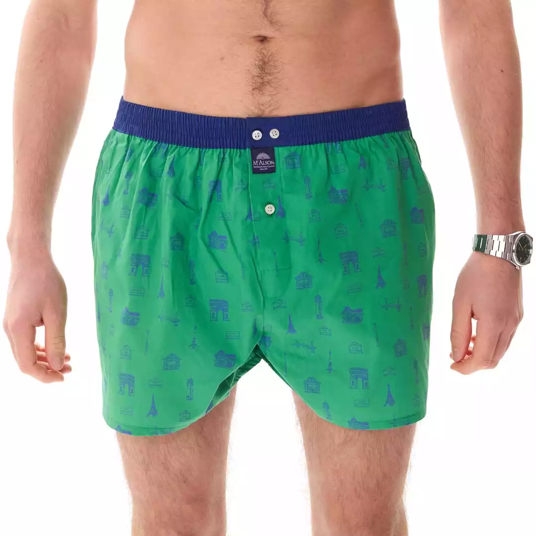MC ALSON boxershort M5455 groen Parijs - Afbeelding 3