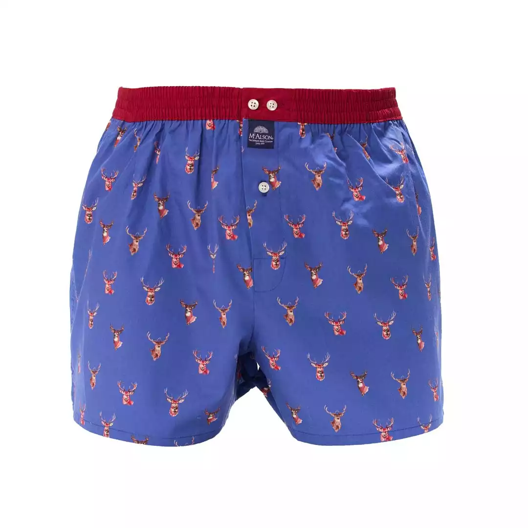 MC ALSON boxershort M5458 wild hert blauw - Afbeelding 2