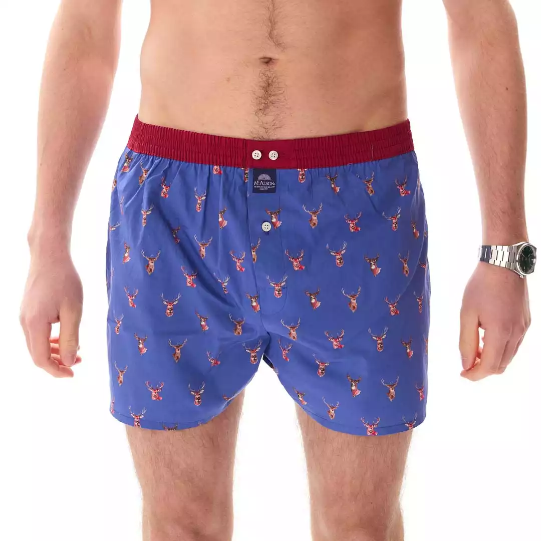 MC ALSON boxershort M5458 wild hert blauw - Afbeelding 3