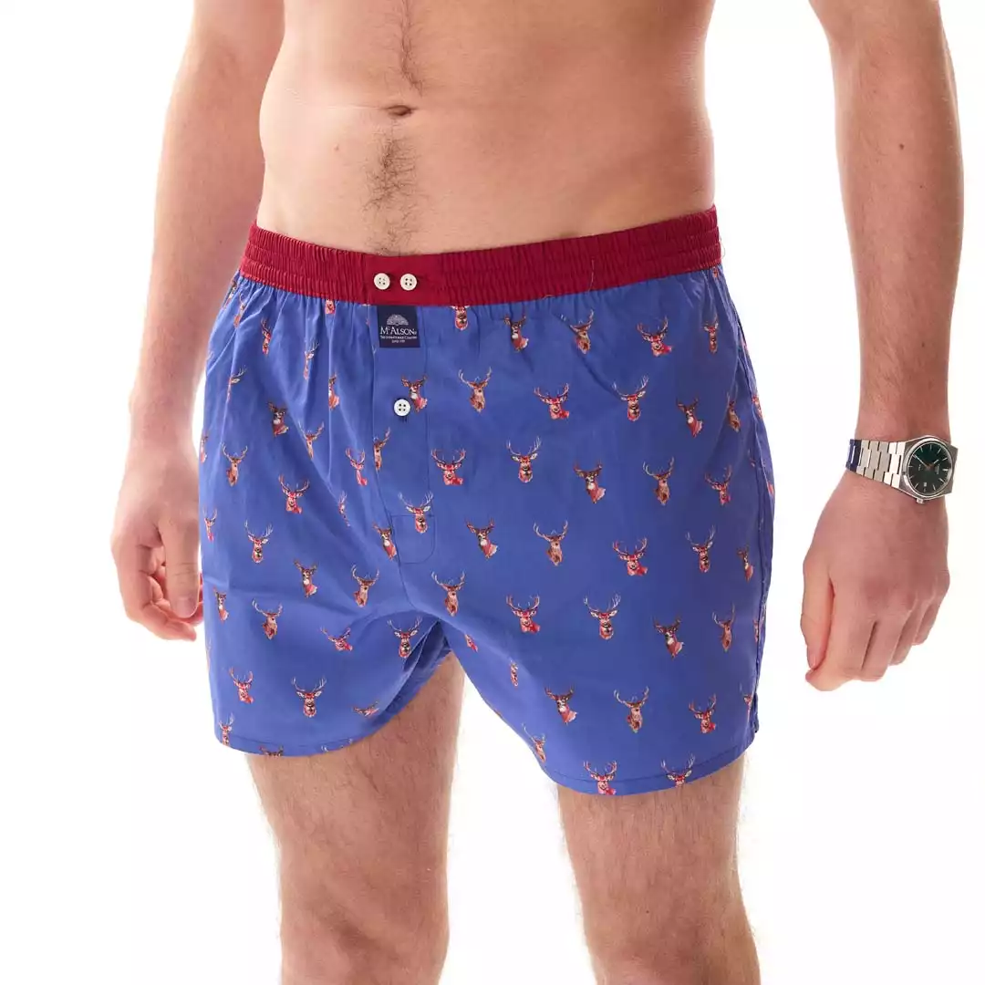 MC ALSON boxershort M5458 wild hert blauw - Afbeelding 4