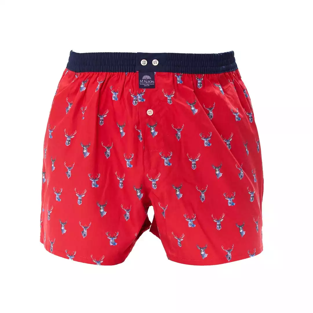 MC ALSON boxershort M5461 wild hert rood - Afbeelding 2