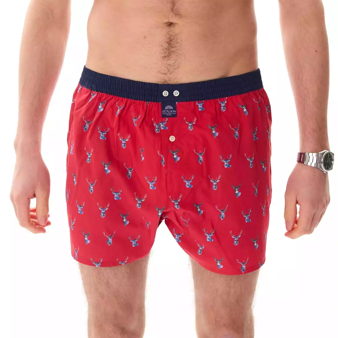 MC ALSON boxershort M5461 wild hert rood - Afbeelding 3