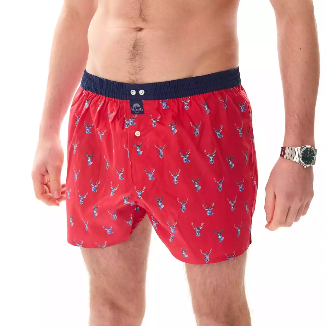 MC ALSON boxershort M5461 wild hert rood - Afbeelding 4