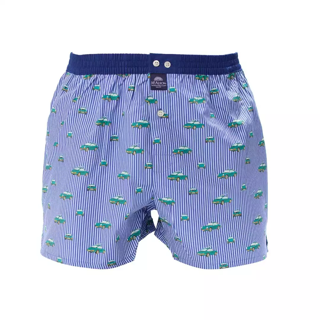 MC ALSON boxershort M5464 alpine sportwagen blauw & groen - Afbeelding 2